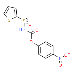 ChemSpider 2D Image | 4-Nitrophenyl (2-thienylsulfonyl)carbamate | C11H8N2O6S2