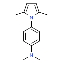 ChemSpider 2D Image | 4-(2,5-Dimethyl-1H-pyrrol-1-yl)-N,N-dimethylaniline | C14H18N2