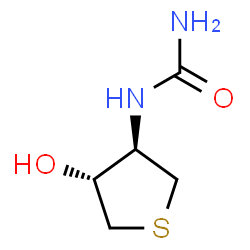 ChemSpider 2D Image | 1-[(3R,4R)-4-Hydroxytetrahydro-3-thiophenyl]urea | C5H10N2O2S