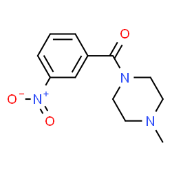 ChemSpider 2D Image | (4-Methyl-1-piperazinyl)(3-nitrophenyl)methanone | C12H15N3O3