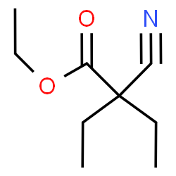 ChemSpider 2D Image | Ethyl 2-cyano-2-ethylbutanoate | C9H15NO2