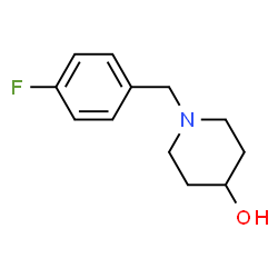 ChemSpider 2D Image | 1-(4-Fluorobenzyl)-4-piperidinol | C12H16FNO