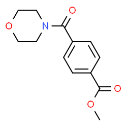 ChemSpider 2D Image | Methyl 4-(4-morpholinylcarbonyl)benzoate | C13H15NO4