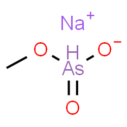 ChemSpider 2D Image | Arsonic acid, methyl ester, sodium salt (1:1) | CH4AsNaO3