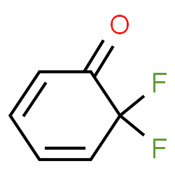 ChemSpider 2D Image | 6,6-Difluoro-2,4-cyclohexadien-1-one | C6H4F2O