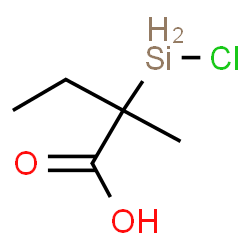 ChemSpider 2D Image | 2-(Chlorosilyl)-2-methylbutanoic acid | C5H11ClO2Si