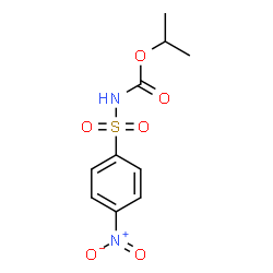 ChemSpider 2D Image | Isopropyl [(4-nitrophenyl)sulfonyl]carbamate | C10H12N2O6S