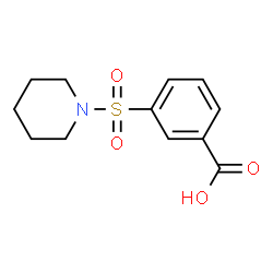 ChemSpider 2D Image | 3-(1-Piperidinylsulfonyl)benzoic acid | C12H15NO4S