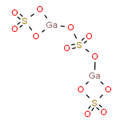ChemSpider 2D Image | [mu-Sulfato(2-)-kappaO:kappaO']{bis[sulfato(2-)-kappa~2~O,O']}digallium | Ga2O12S3