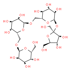 ChemSpider 2D Image | beta-D-Fructofuranosyl alpha-D-gulopyranosyl-(1->6)-alpha-D-gulopyranosyl-(1->6)-alpha-D-glucopyranoside | C24H42O21