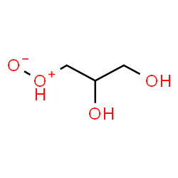 ChemSpider 2D Image | (2,3-Dihydroxypropyl)dioxidan-2-ium-1-ide | C3H8O4