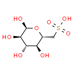 ChemSpider 2D Image | 6-Deoxy-6-sulfo-alpha-D-glucopyranose | C6H12O8S