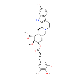 ChemSpider 2D Image | Methyl (15beta,16alpha,17beta,18alpha)-11,17-dimethoxy-18-{[(2E)-3-(3,4,5-trimethoxyphenyl)-2-propenoyl]oxy}yohimban-16-carboxylate | C35H42N2O9