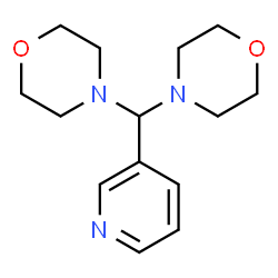ChemSpider 2D Image | 4,4'-(3-Pyridinylmethylene)dimorpholine | C14H21N3O2