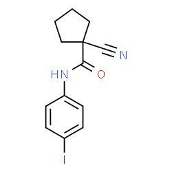 ChemSpider 2D Image | 1-Cyano-N-(4-iodophenyl)cyclopentanecarboxamide | C13H13IN2O