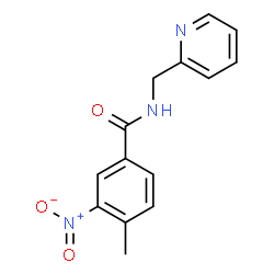 ChemSpider 2D Image | 4-Methyl-3-nitro-N-(2-pyridinylmethyl)benzamide | C14H13N3O3