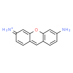 ChemSpider 2D Image | 6-Amino-3H-xanthen-3-iminium | C13H11N2O