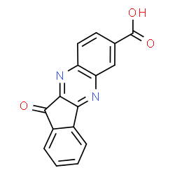 ChemSpider 2D Image | 11-Oxo-11H-indeno[1,2-b]quinoxaline-7-carboxylic acid | C16H8N2O3