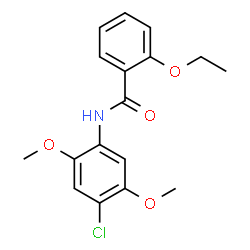 ChemSpider 2D Image | N-(4-Chloro-2,5-dimethoxyphenyl)-2-ethoxybenzamide | C17H18ClNO4