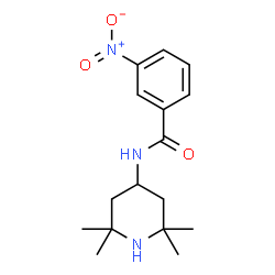 ChemSpider 2D Image | 3-Nitro-N-(2,2,6,6-tetramethyl-4-piperidinyl)benzamide | C16H23N3O3