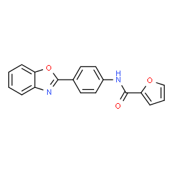 ChemSpider 2D Image | N-[4-(1,3-Benzoxazol-2-yl)phenyl]-2-furamide | C18H12N2O3