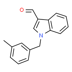 ChemSpider 2D Image | 1-(3-Methylbenzyl)-1H-indole-3-carbaldehyde | C17H15NO