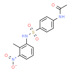 ChemSpider 2D Image | N-{4-[(2-Methyl-3-nitrophenyl)sulfamoyl]phenyl}acetamide | C15H15N3O5S