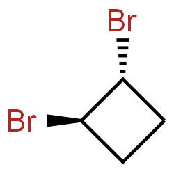 ChemSpider 2D Image | (1R,2R)-1,2-Dibromocyclobutane | C4H6Br2
