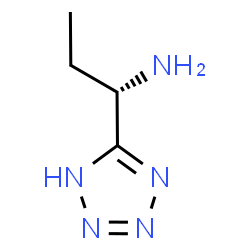 ChemSpider 2D Image | (1S)-1-(1H-Tetrazol-5-yl)-1-propanamine | C4H9N5