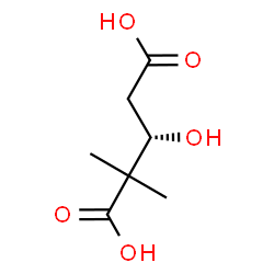 ChemSpider 2D Image | (3S)-3-Hydroxy-2,2-dimethylpentanedioic acid | C7H12O5