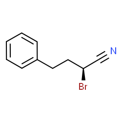ChemSpider 2D Image | (2S)-2-Bromo-4-phenylbutanenitrile | C10H10BrN