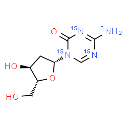 ChemSpider 2D Image | Decitabine-15N4 | C8H1215N4O4