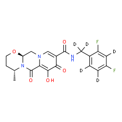 ChemSpider 2D Image | Dolutegravir-d5 | C20H14D5F2N3O5
