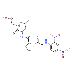 ChemSpider 2D Image | Dnp-GPLG | C21H28N6O9