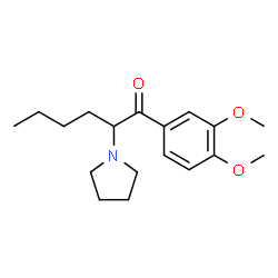 ChemSpider 2D Image | 3',4'-Dimethoxy-.Alpha.-Php | C18H27NO3
