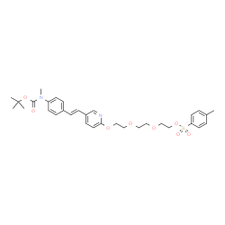 ChemSpider 2D Image | Deflouro-(P-Tolylsulfonyloxy)-N-Boc-Florbetapir | C32H40N2O8S