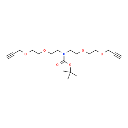 ChemSpider 2D Image | 2-Methyl-2-propanyl bis{2-[2-(2-propyn-1-yloxy)ethoxy]ethyl}carbamate | C19H31NO6