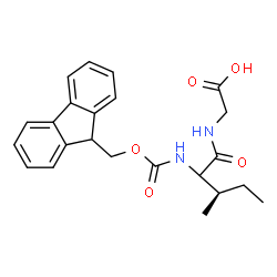 ChemSpider 2D Image | N-[(9H-Fluoren-9-ylmethoxy)carbonyl]isoleucylglycine | C23H26N2O5