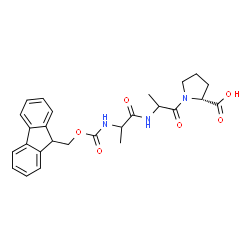ChemSpider 2D Image | N-[(9H-Fluoren-9-ylmethoxy)carbonyl]alanylalanyl-D-proline | C26H29N3O6