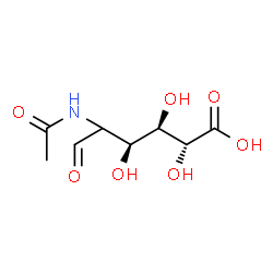 ChemSpider 2D Image | (2xi)-2-Acetamido-2-deoxy-L-arabino-hexuronic acid | C8H13NO7