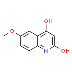 ChemSpider 2D Image | 6-methoxyquinoline-2,4-diol | C10H9NO3
