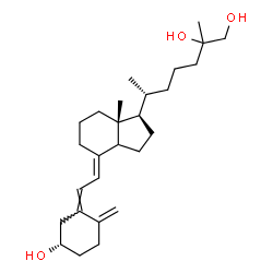 ChemSpider 2D Image | (3S,5Z,7E,14xi)-9,10-Secocholesta-5,7,10-triene-3,25,26-triol | C27H44O3