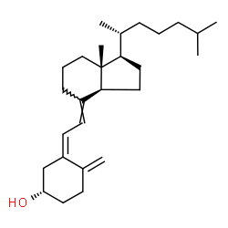 ChemSpider 2D Image | (3S,5Z,7E)-9,10-Secocholesta-5,7,10-trien-3-ol | C27H44O