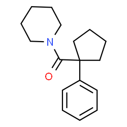ChemSpider 2D Image | 1-[(1-phenylcyclopentyl)carbonyl]piperidine | C17H23NO