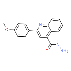 ChemSpider 2D Image | 2-(4-Methoxyphenyl)-4-quinolinecarbohydrazide | C17H15N3O2