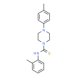 ChemSpider 2D Image | N-(2-Methylphenyl)-4-(4-methylphenyl)-1-piperazinecarbothioamide | C19H23N3S
