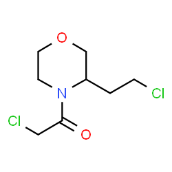 ChemSpider 2D Image | 2-Chloro-1-[3-(2-chloroethyl)-4-morpholinyl]ethanone | C8H13Cl2NO2