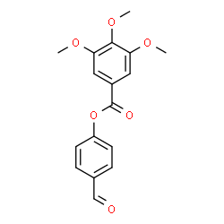 ChemSpider 2D Image | 4-Formylphenyl 3,4,5-trimethoxybenzoate | C17H16O6