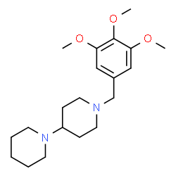 ChemSpider 2D Image | 1'-(3,4,5-Trimethoxybenzyl)-1,4'-bipiperidine | C20H32N2O3