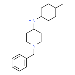 ChemSpider 2D Image | 1-Benzyl-N-(4-methylcyclohexyl)-4-piperidinamine | C19H30N2